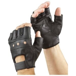 Elias Noir – Men’s Fingerless Driving Gloves